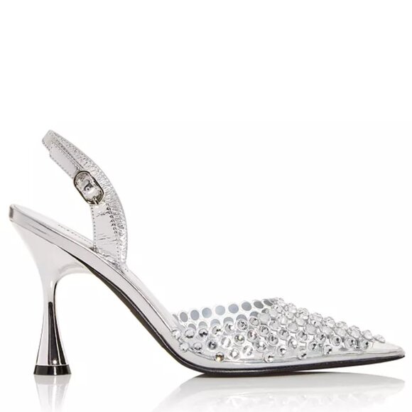 Jeffrey Campbell Shiner Embellished Slingback Pumps Size 5.5 - Picture 1 of 7